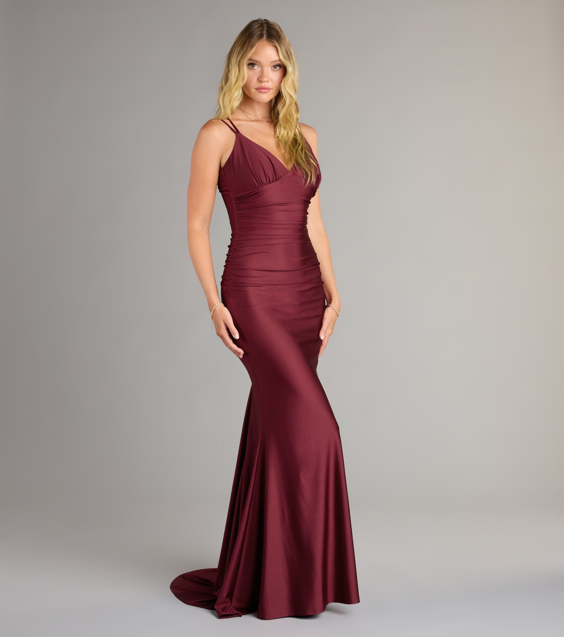 Amelia Lace-Up Mermaid Formal Dress