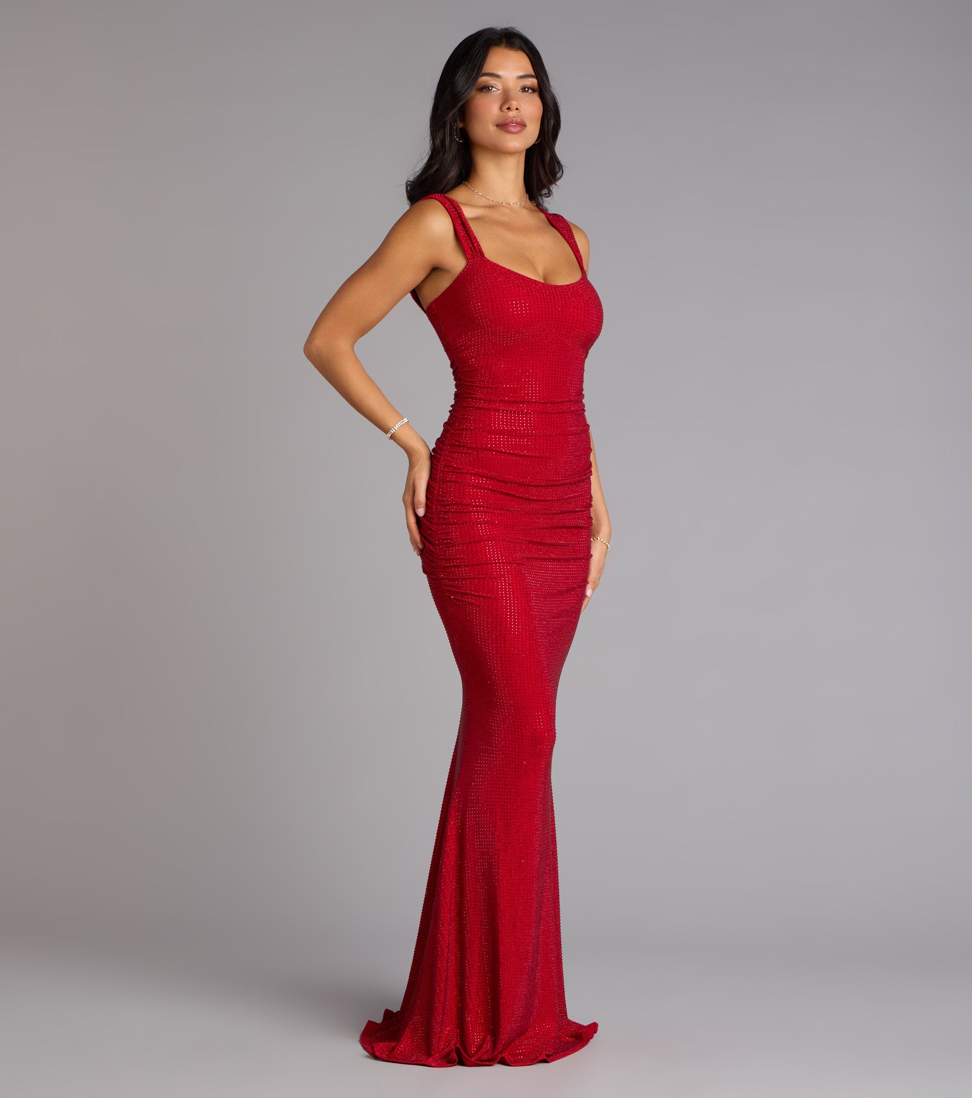 Kaylie Rhinestone Mermaid Formal Dress