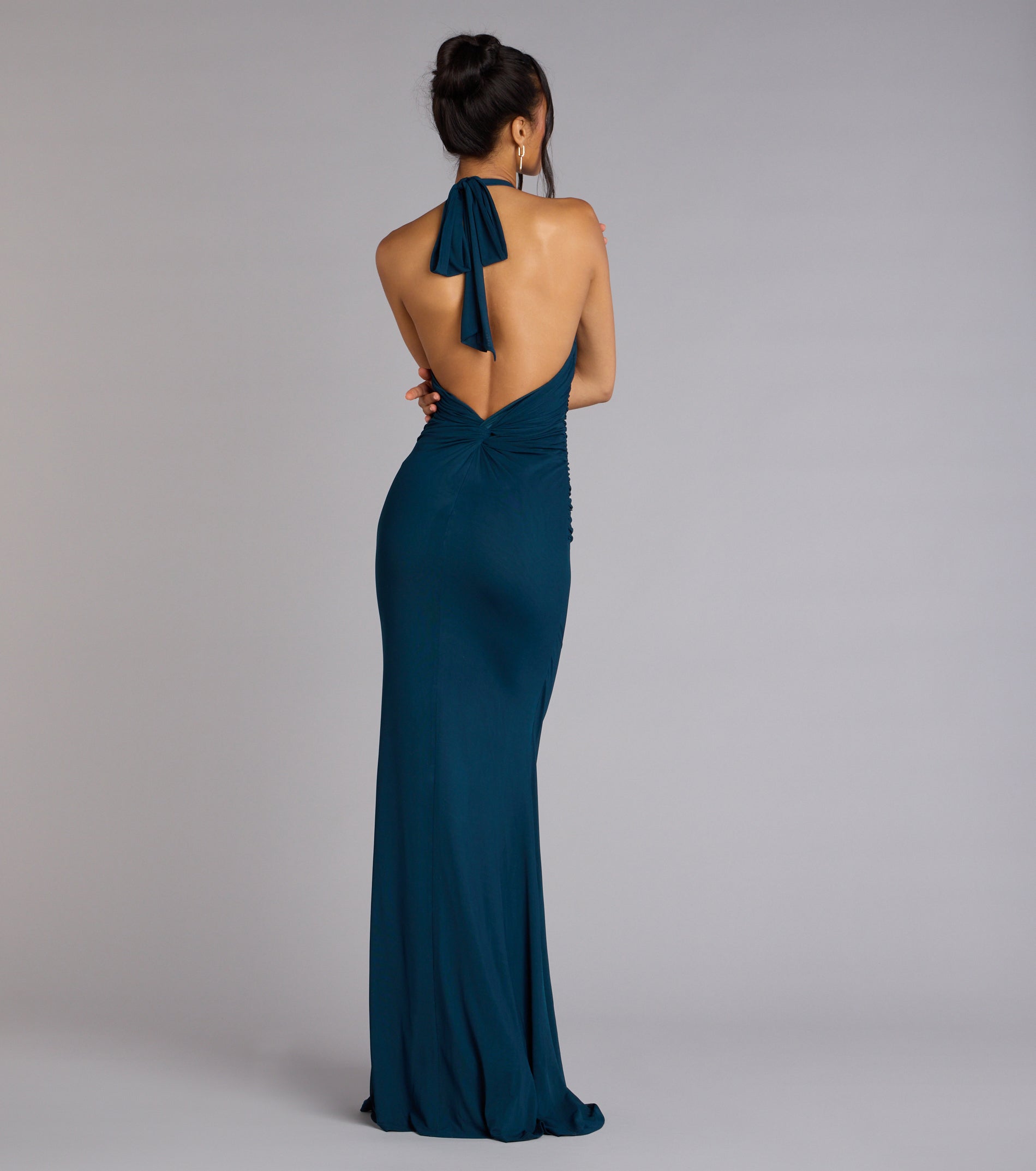 Elina Halter Cutout Mermaid Dress