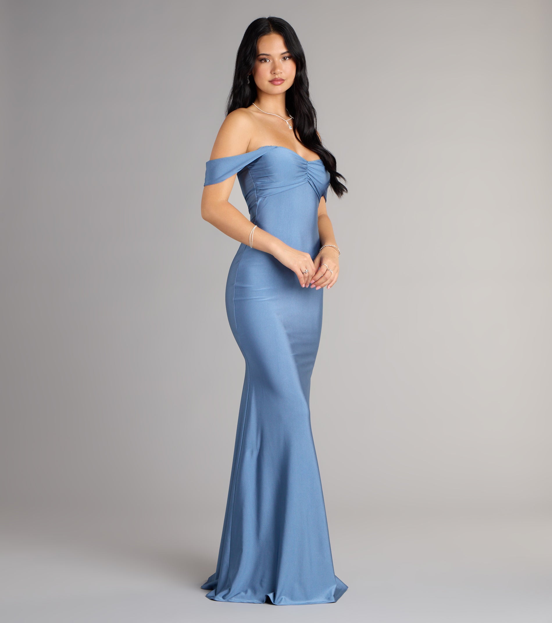 Rae Off-The-Shoulder Mermaid Formal Dress