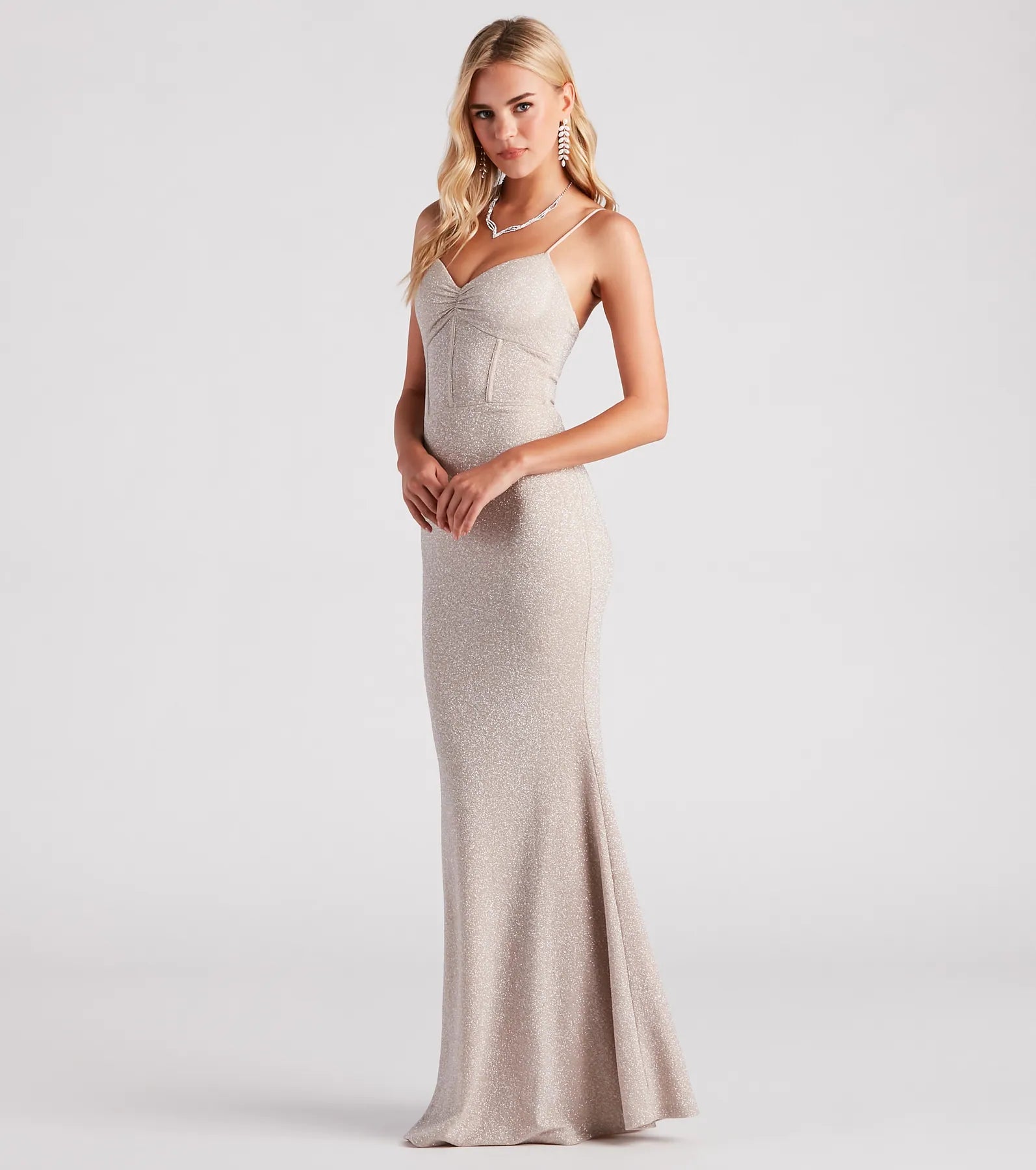 Kelsie Formal Glitter Mermaid Dress