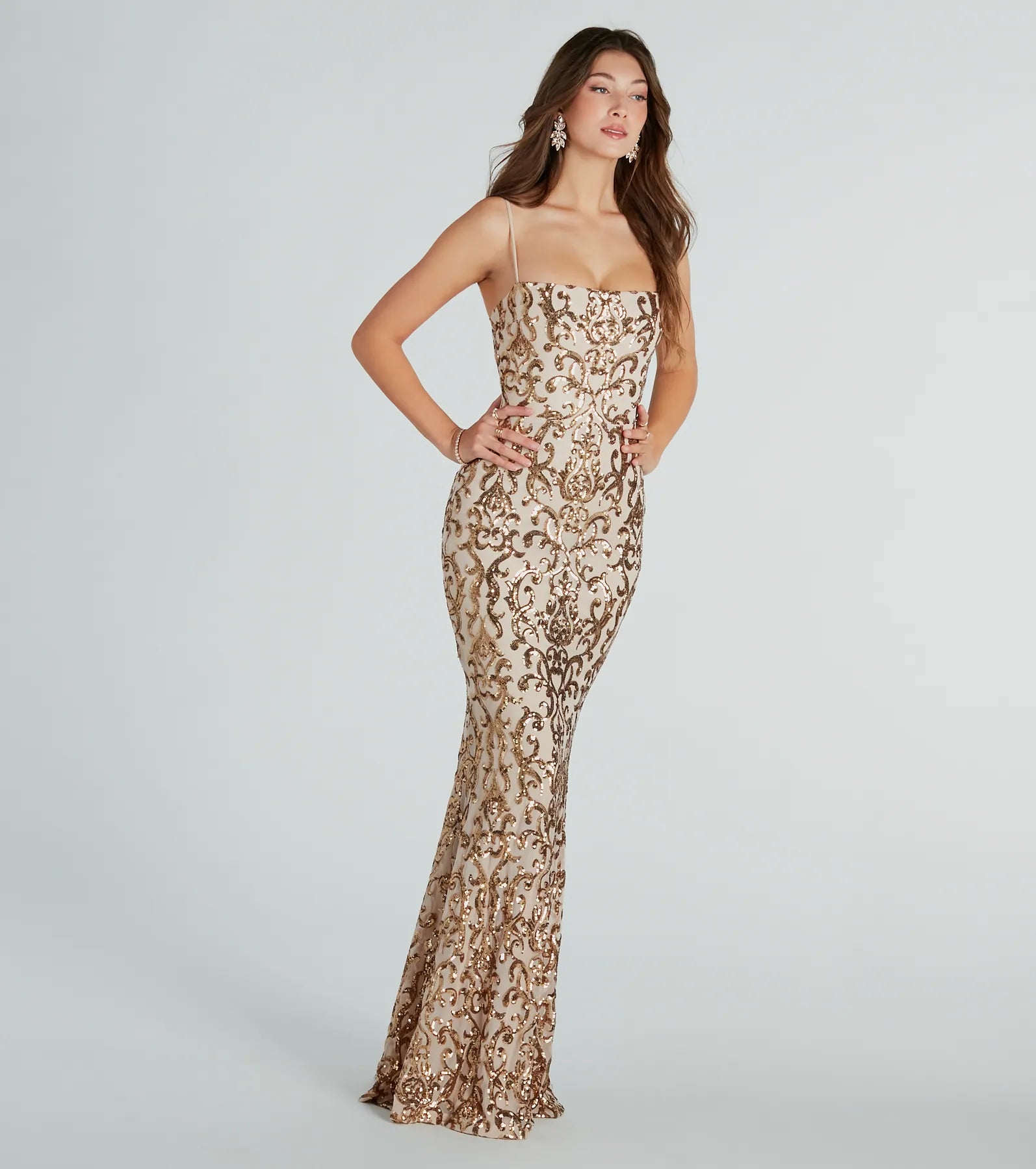 Noemi Formal Sequin A-Line Dress