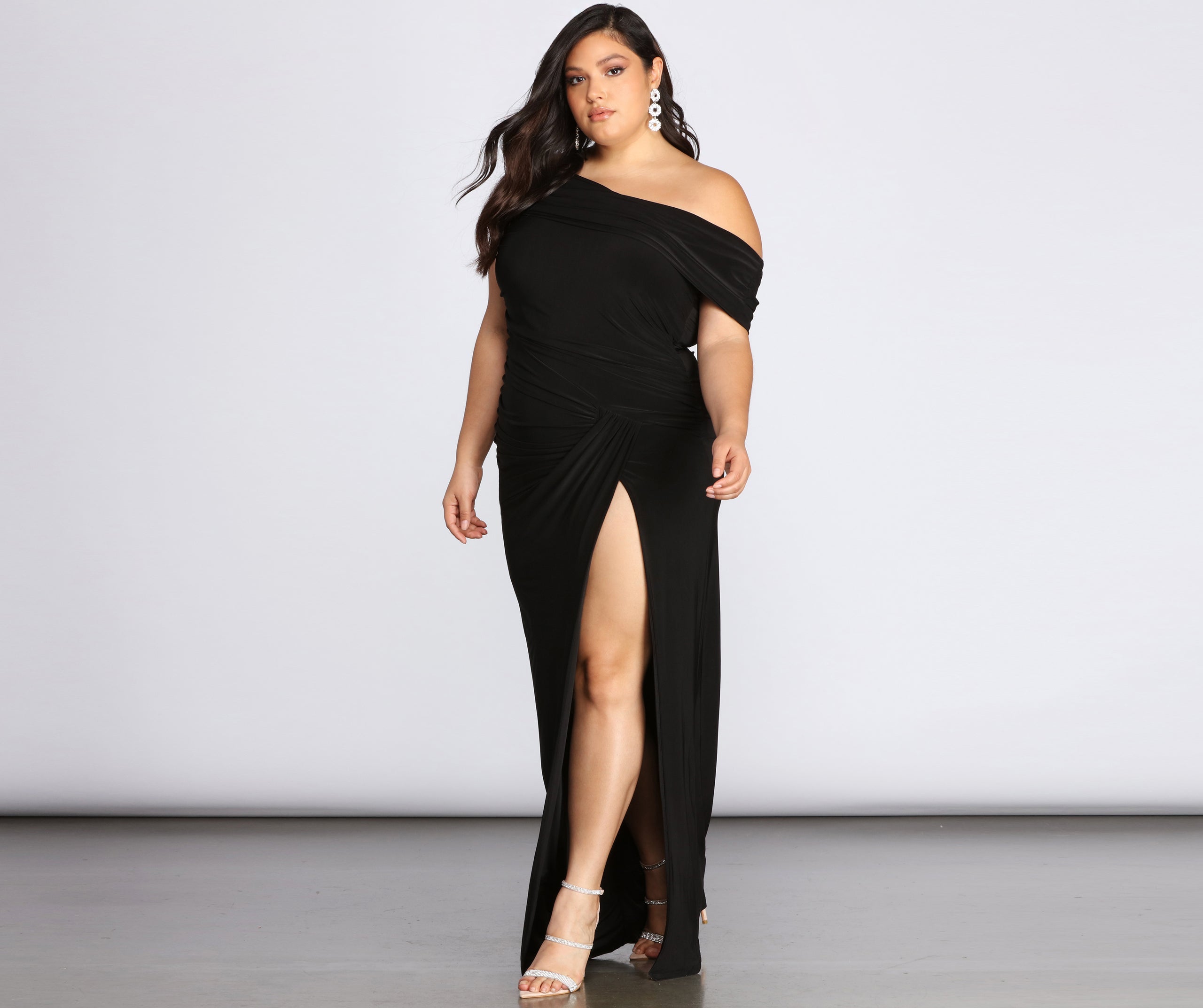 Plus Kaleigh Off Shoulder Dress