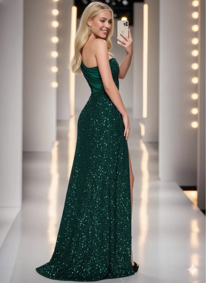 Luxury Single Off-Shoulder Dress