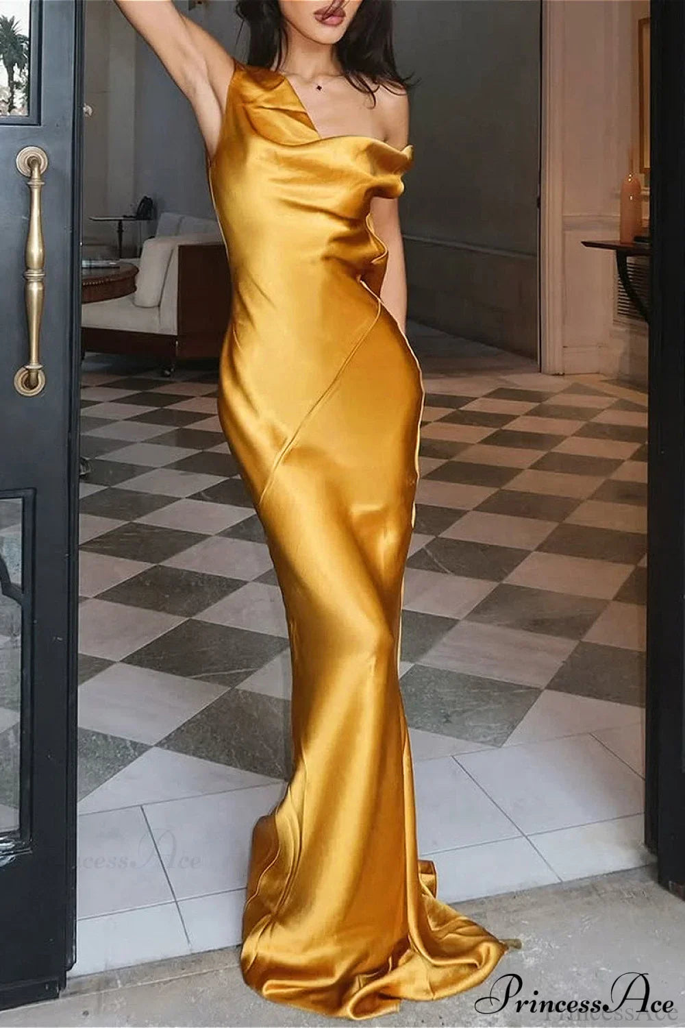 Backless Waist Elegant Evening Party Dress