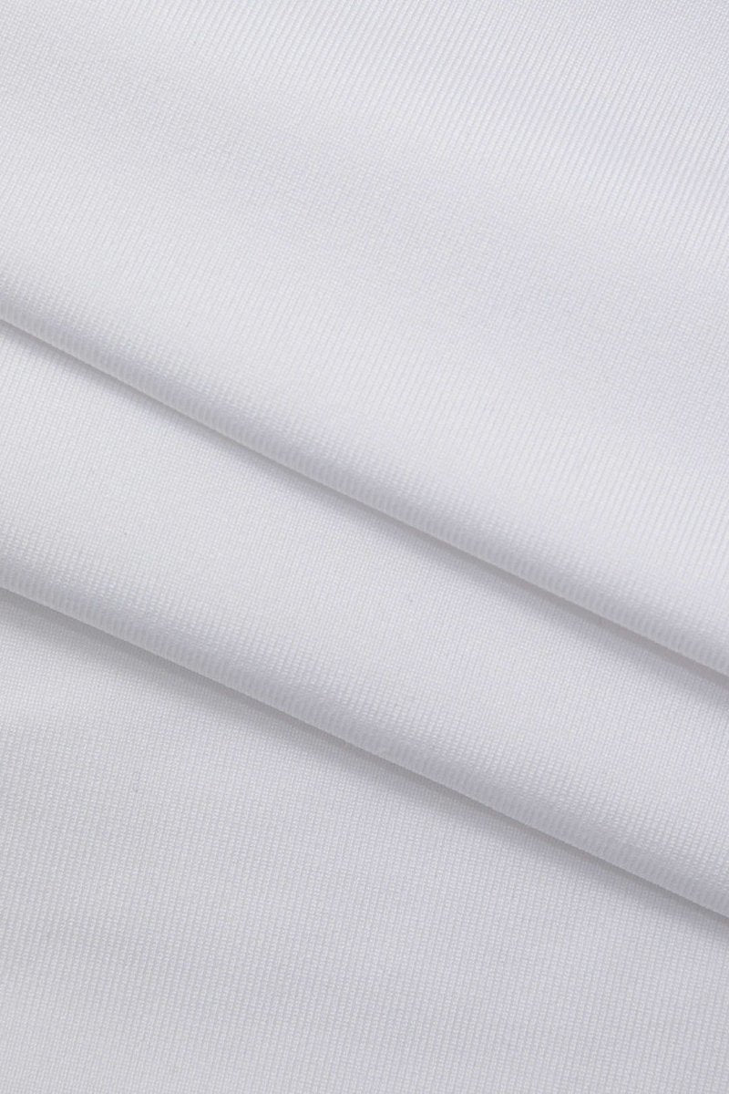 Basic Solid Round Neck Long Sleeve Top - MISMIMCWTL2307250061-WHITE-XXS