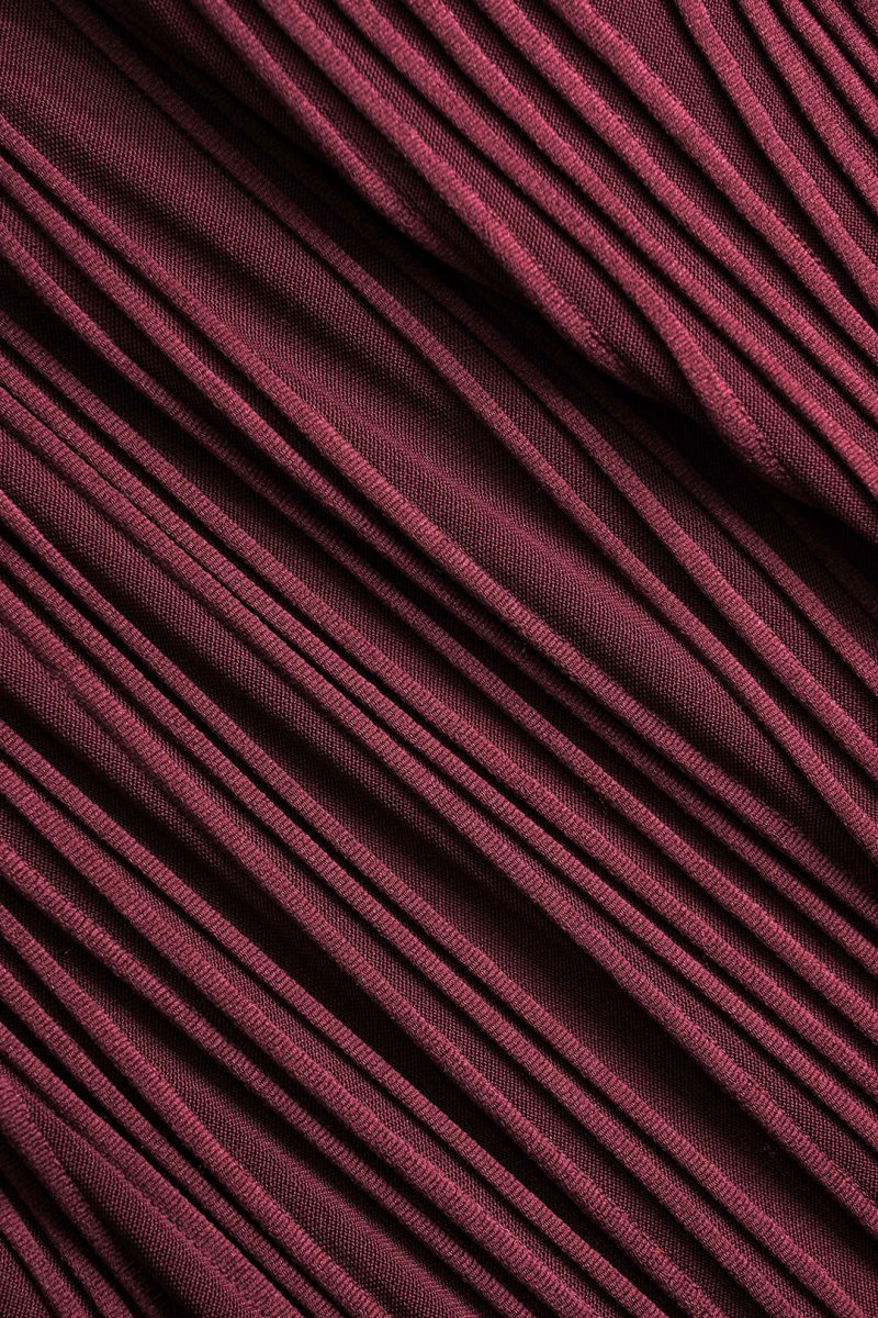 Basic Textured Long - Sleeve Top - MISMIMCWTL2411080145-BURGUNDY-XS