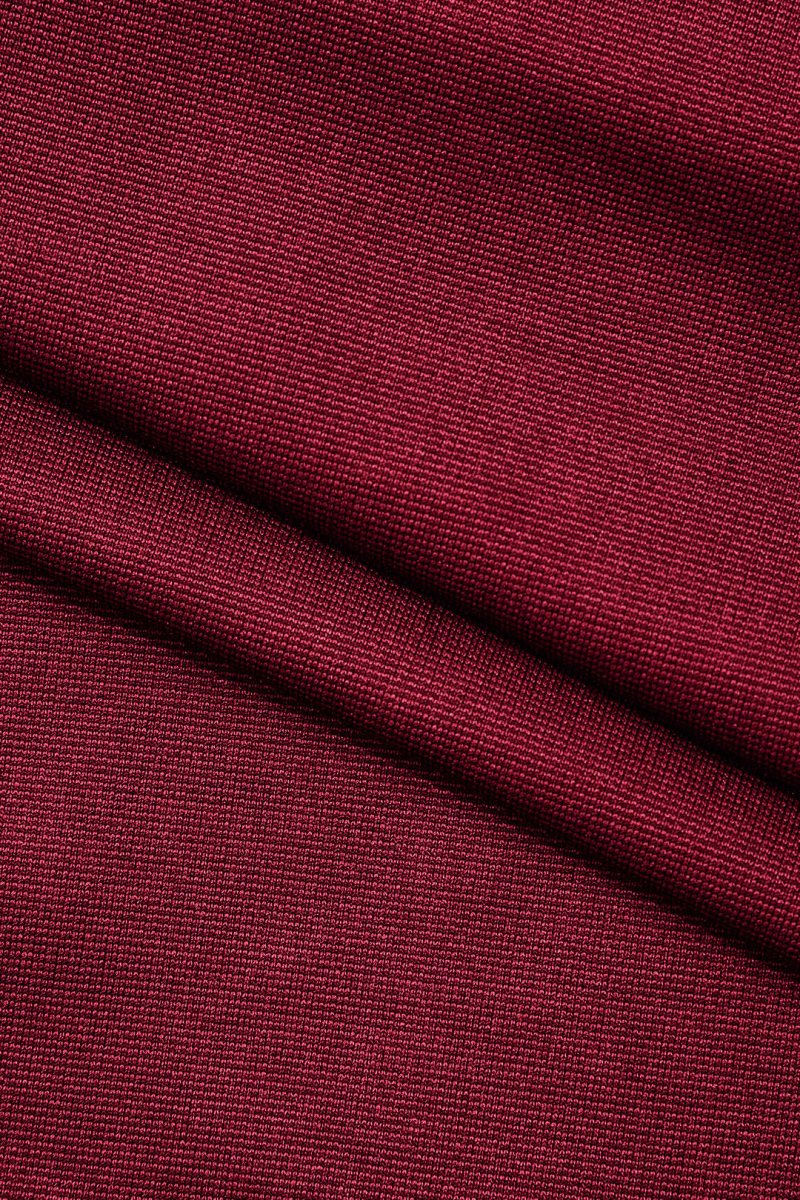 Basic V - neck Strapless Bodysuit - MISMIMCWTO2401250002-BURGUNDY-S