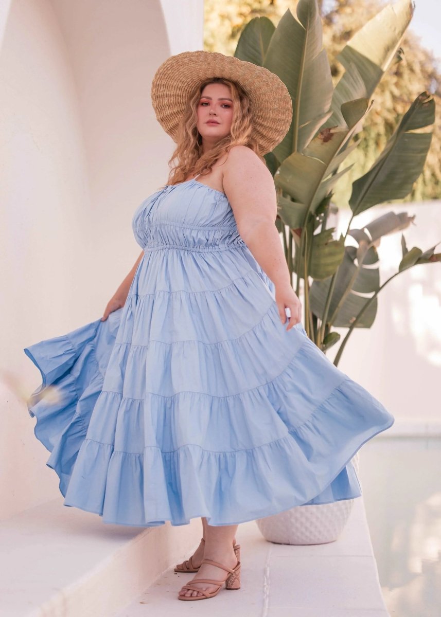 Birdie Dress Blue - MISMIJK24049-W-BLU-XXS