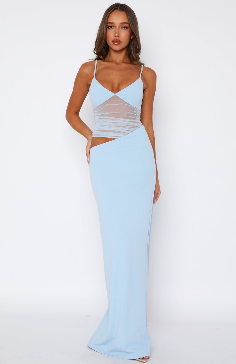 Call Me Up Maxi Dress Blue - MISMIWFLOD252-6-XXS
