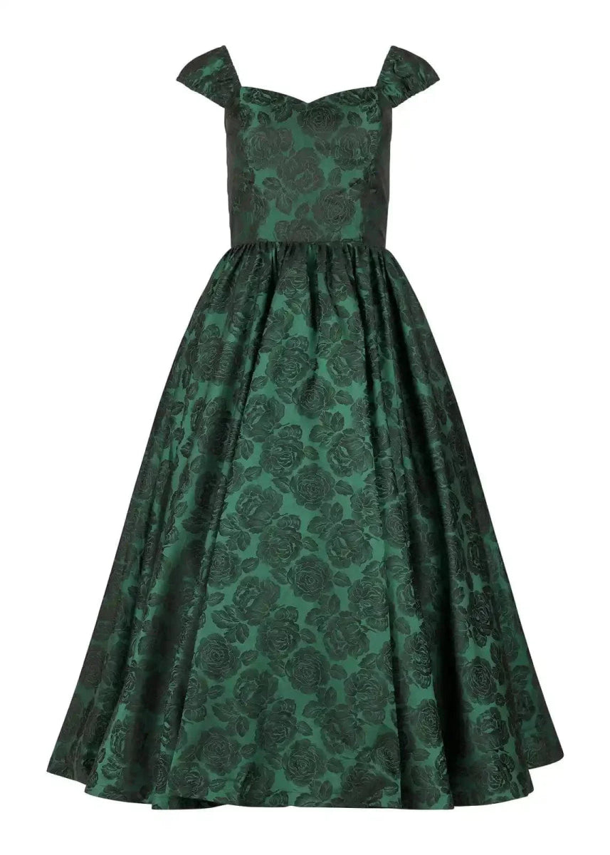 Campbell Midi Corset Dress Green - MISMIJK2483-W-GRN-00