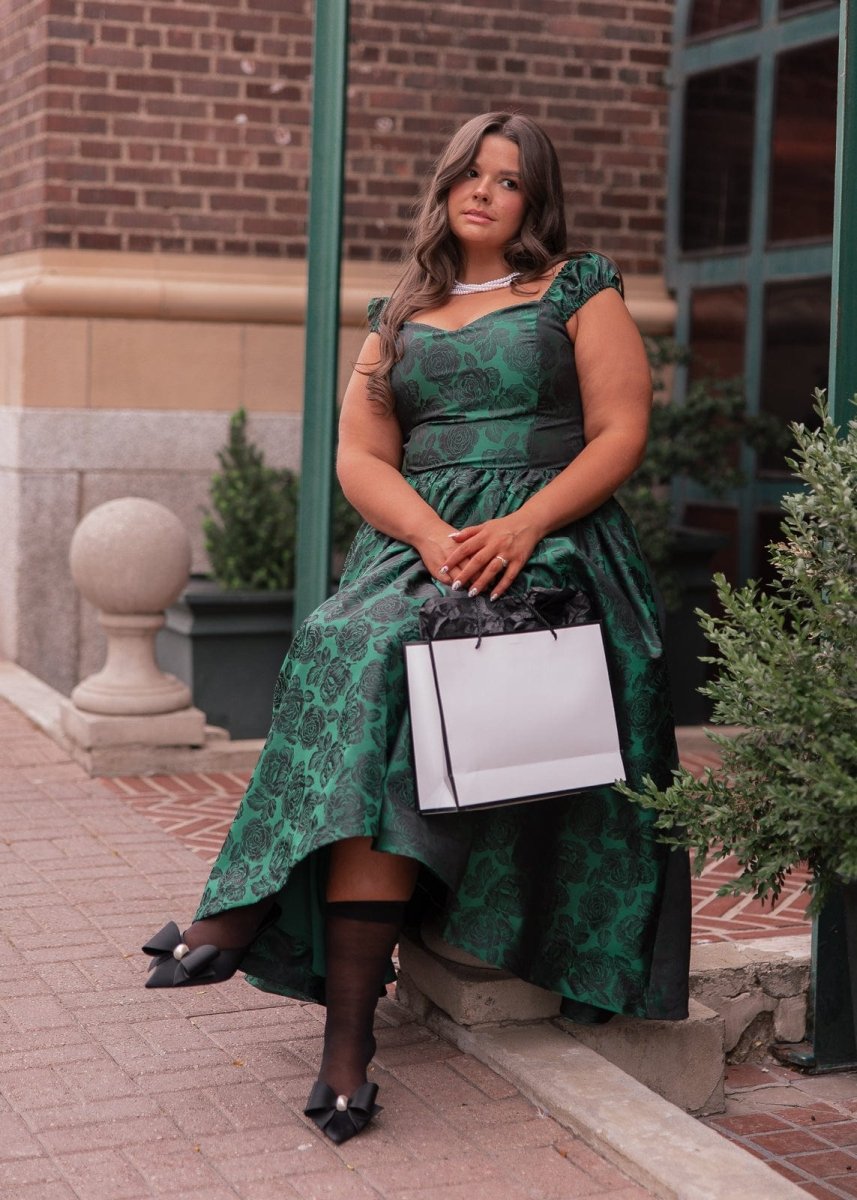 Campbell Midi Corset Dress Green - MISMIJK2483-W-GRN-00