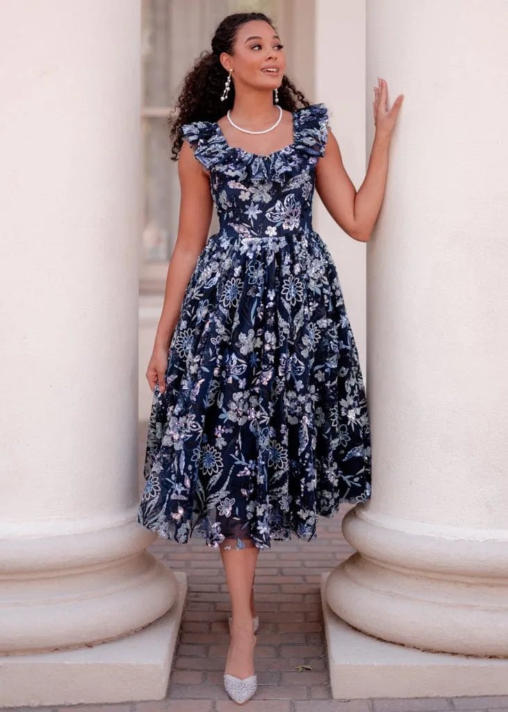 Chrissy Dress - MISMIJK24113-W-BLU-XXS