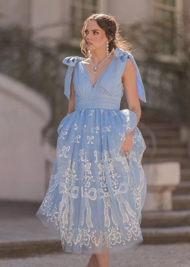 Cindy Dress - MISMIJK24175-W-BLU-XXS