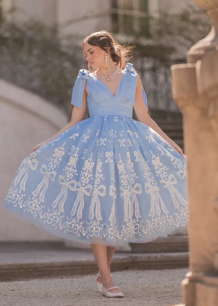 Cindy Dress - MISMIJK24175-W-BLU-XXS