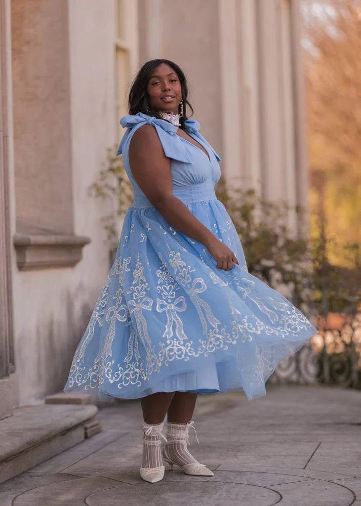 Cindy Dress - MISMIJK24175-W-BLU-XXS