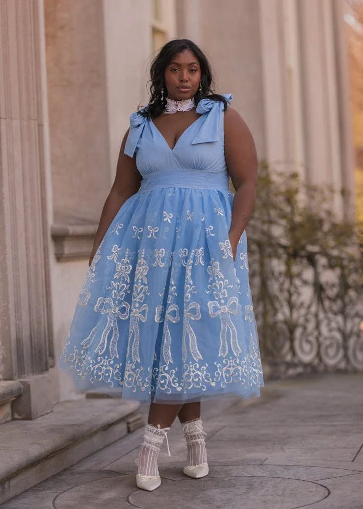 Cindy Dress - MISMIJK24175-W-BLU-XXS