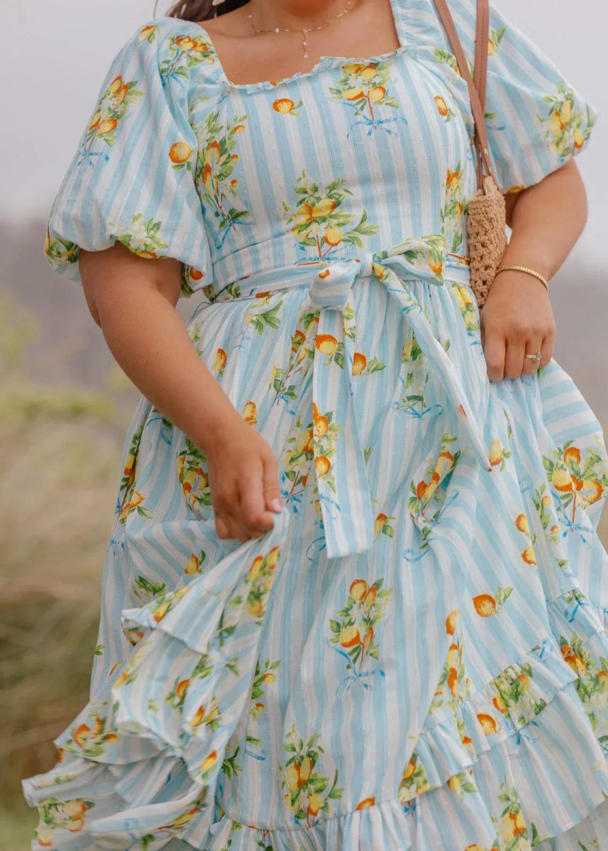 Citrus Dress - MISMIJK2415-W-BLU-XXS