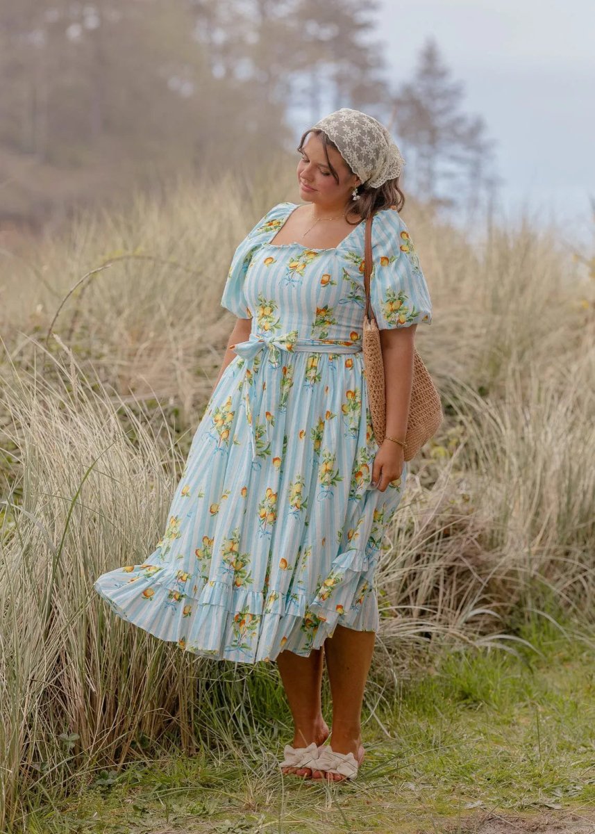 Citrus Dress - MISMIJK2415-W-BLU-XXS