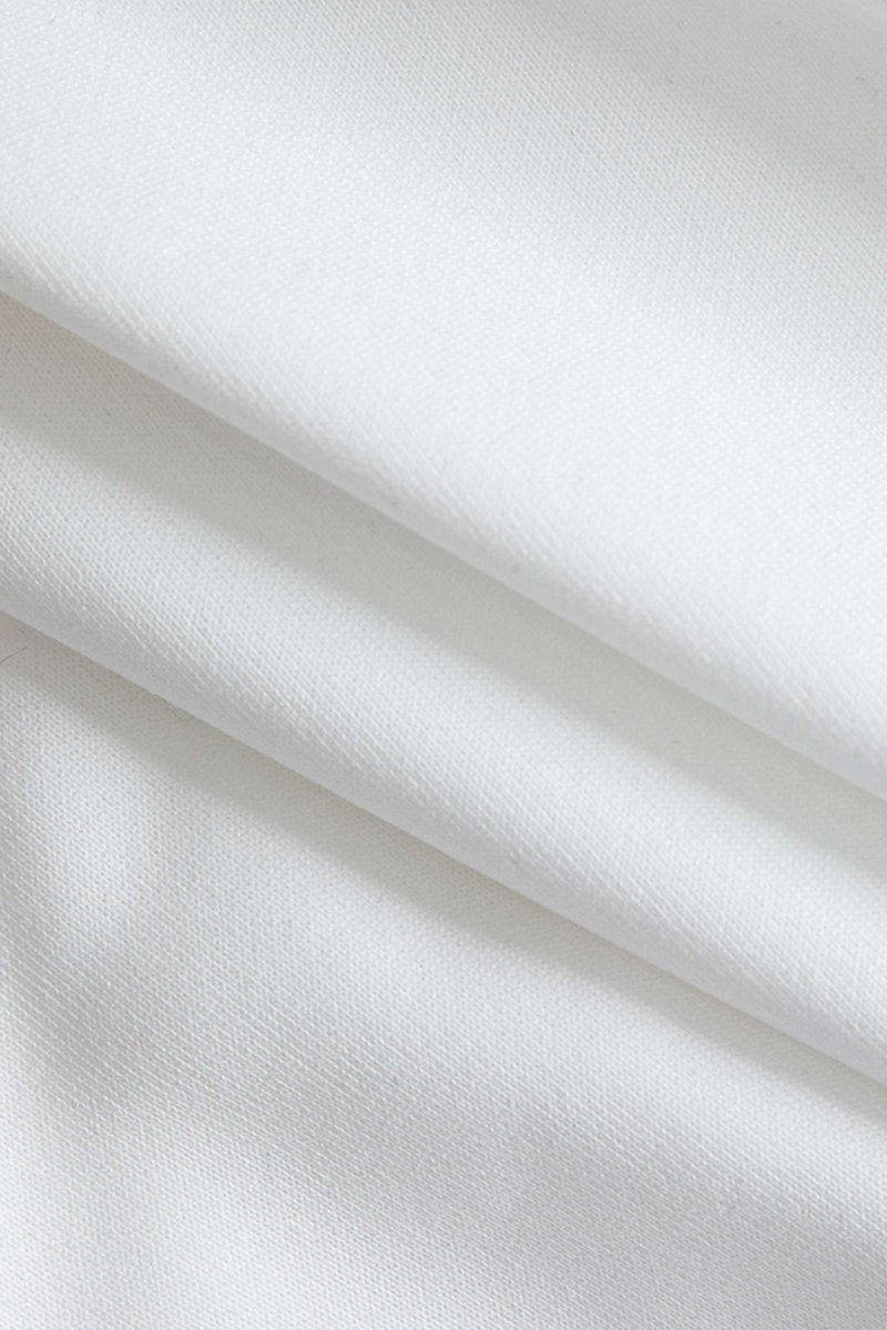 Contrast Tie - Up Sweatshirt - MISMIMCWSC2409020036-WHITE-XS