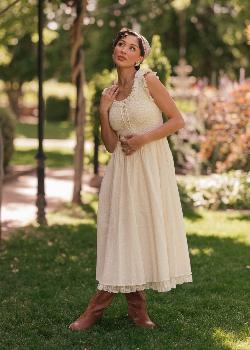 Courtney Dress - MISMIJK2451-W-CRM-XXS