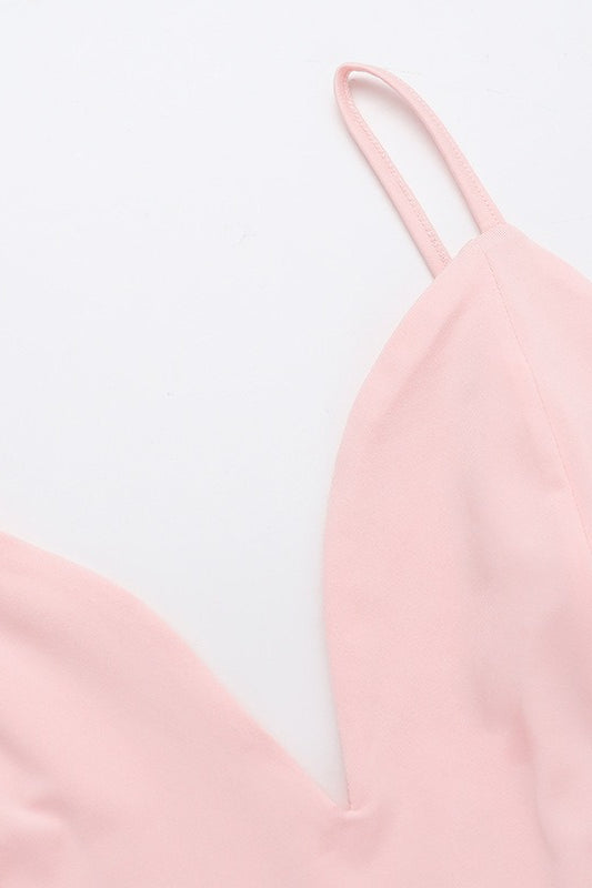 Spaghetti Strap Ruffle Party Dress