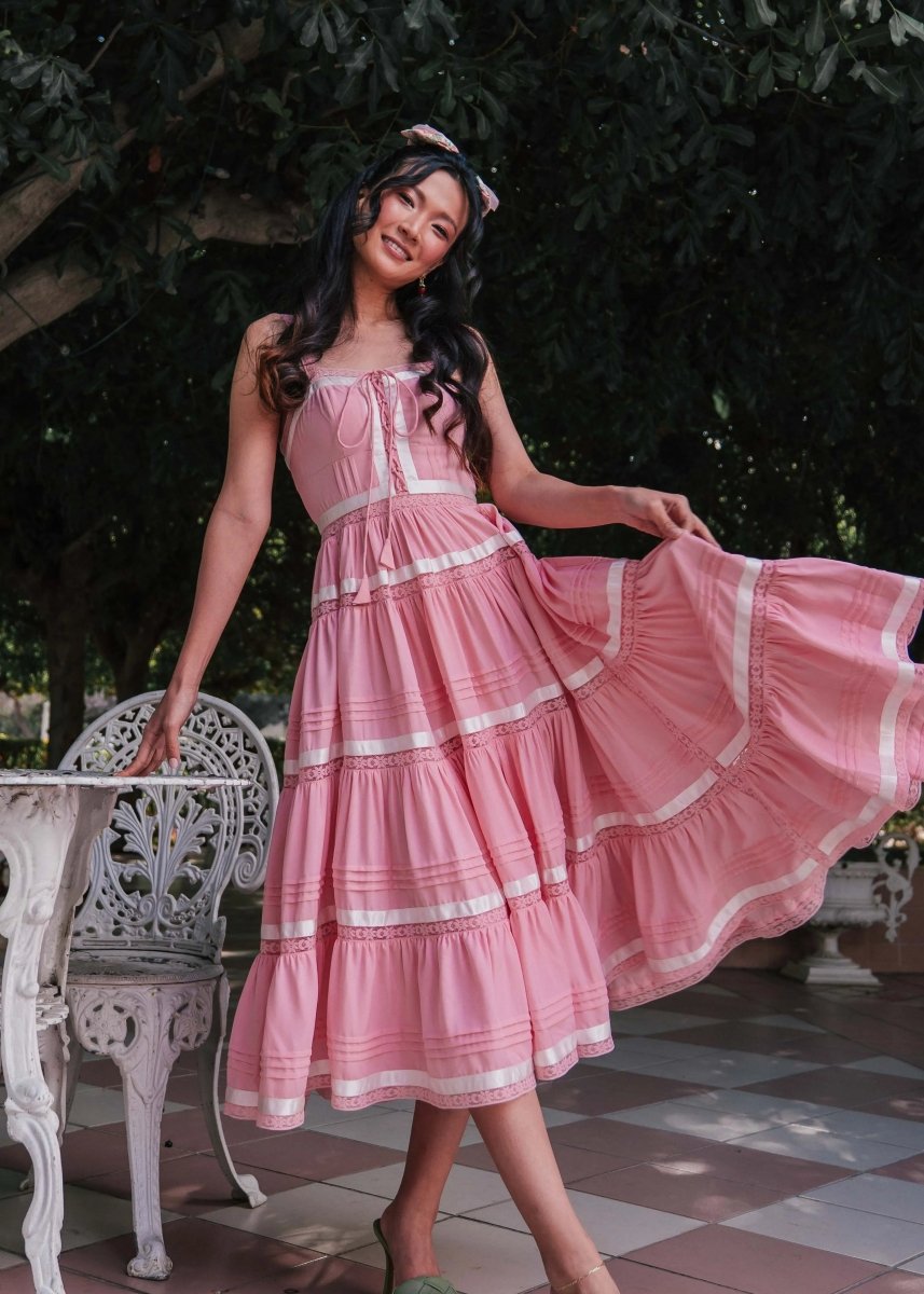 Delores Dress in Pink - MISMIJK23059-W-PNK-XXS