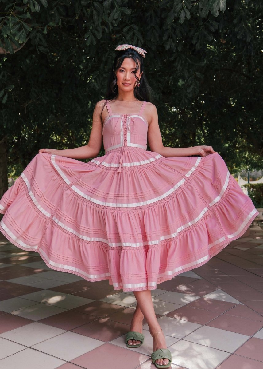 Delores Dress in Pink - MISMIJK23059-W-PNK-XXS