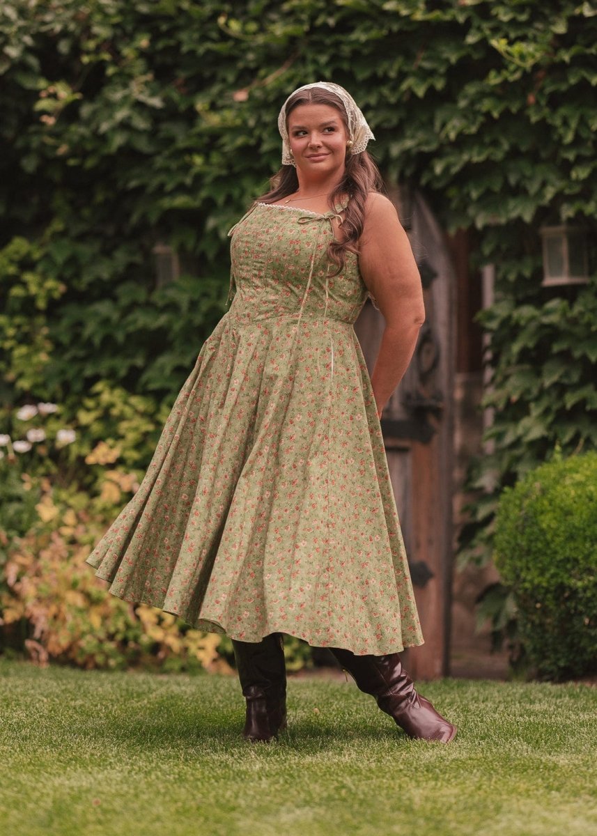 Elise Dress - MISMIJK2442-W-GRN-00