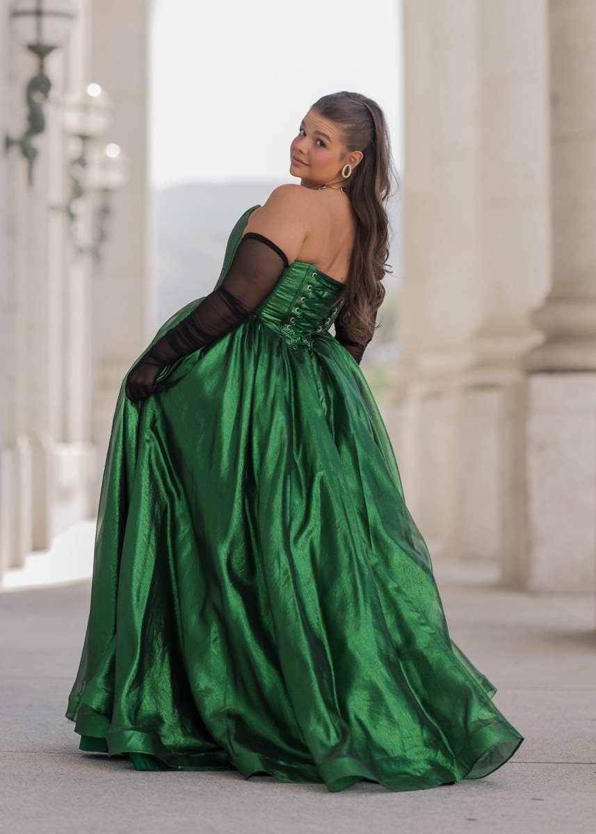 Emerald Dress - MISMIJK2480-W-GRN-00