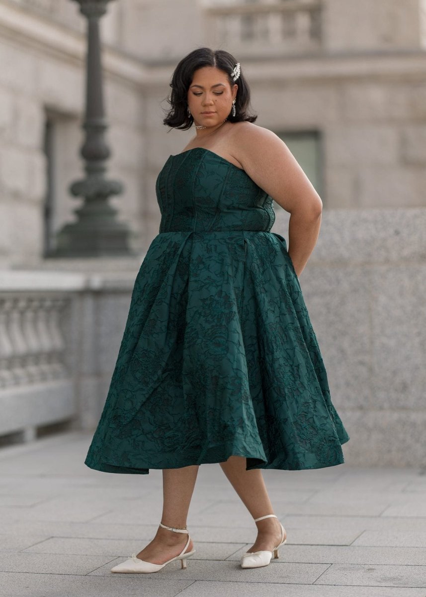 Enchanted Dress - MISMIJK2446-W-GRN-00