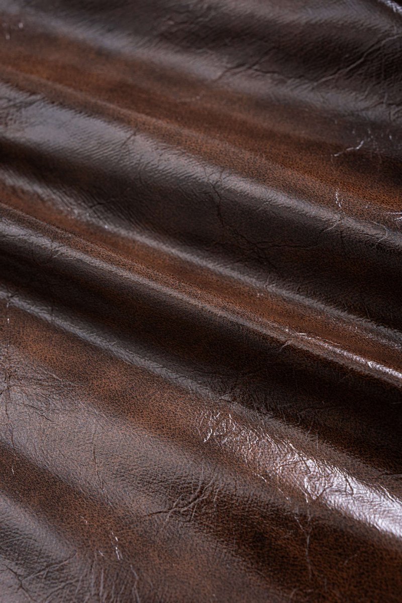 Faux Leather Patchwork Zipper Wide Leg Pocket Barrel Trousers - MISMIMCWBT2507180027-COFFEE-XS