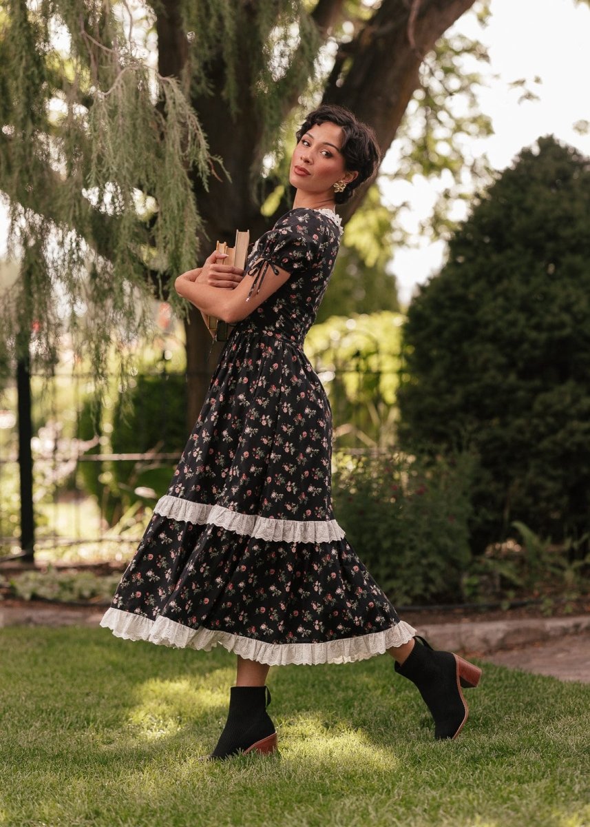 Fawn Dress - MISMIJK2457-W-BLK-XXS