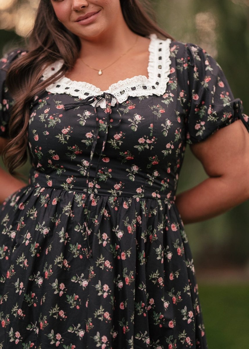 Fawn Dress - MISMIJK2457-W-BLK-XXS