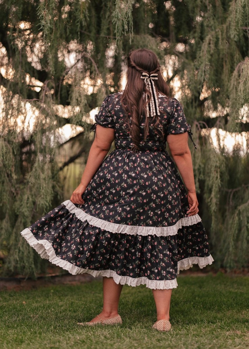 Fawn Dress - MISMIJK2457-W-BLK-XXS