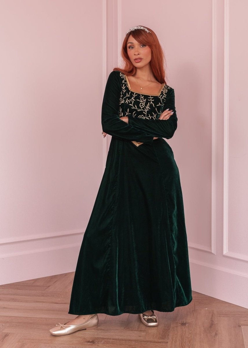 Fiona Dress - MISMIJK3435-W-GRN-XXS