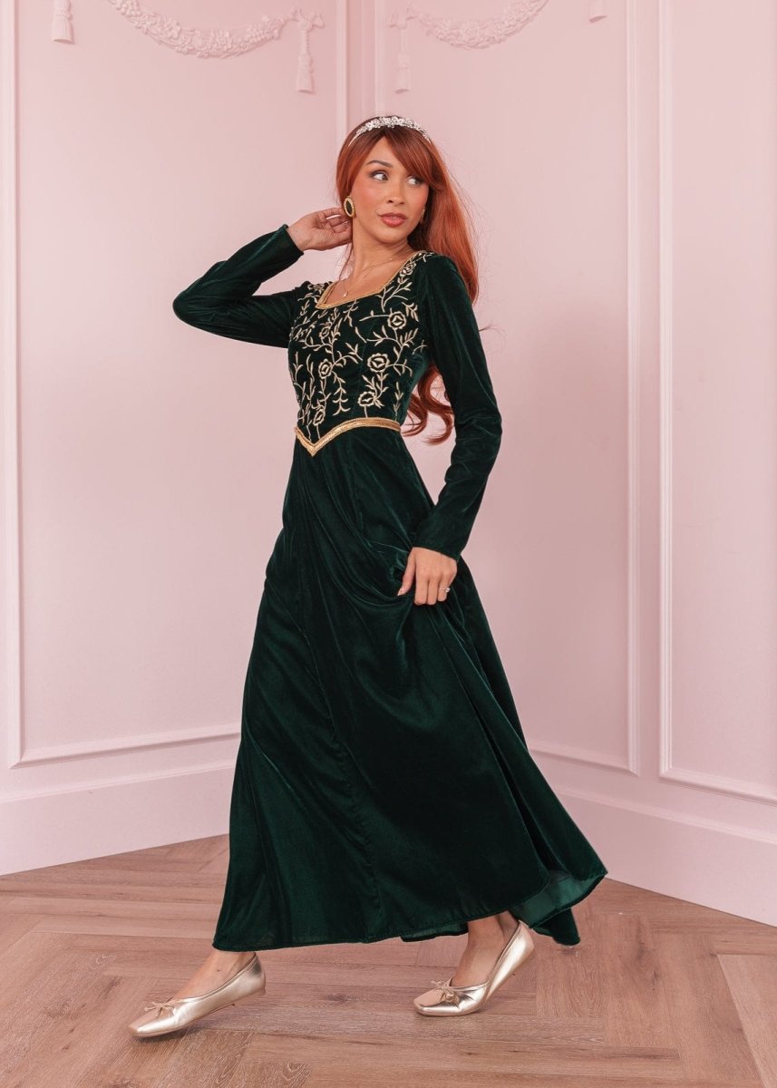 Fiona Dress - MISMIJK3435-W-GRN-XXS