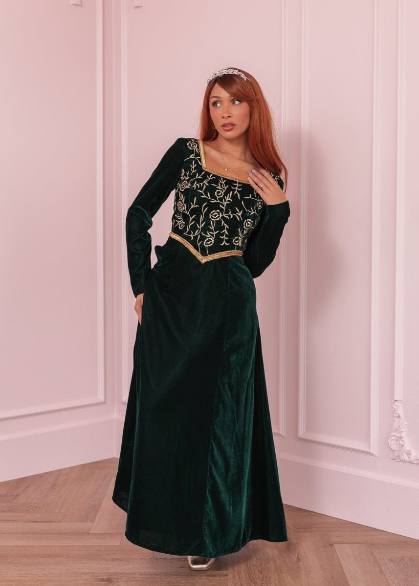 Fiona Dress - MISMIJK3435-W-GRN-XXS