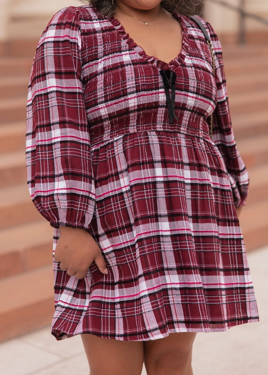 Hailey Dress - MISMIJK2469-W-BUR-XXS