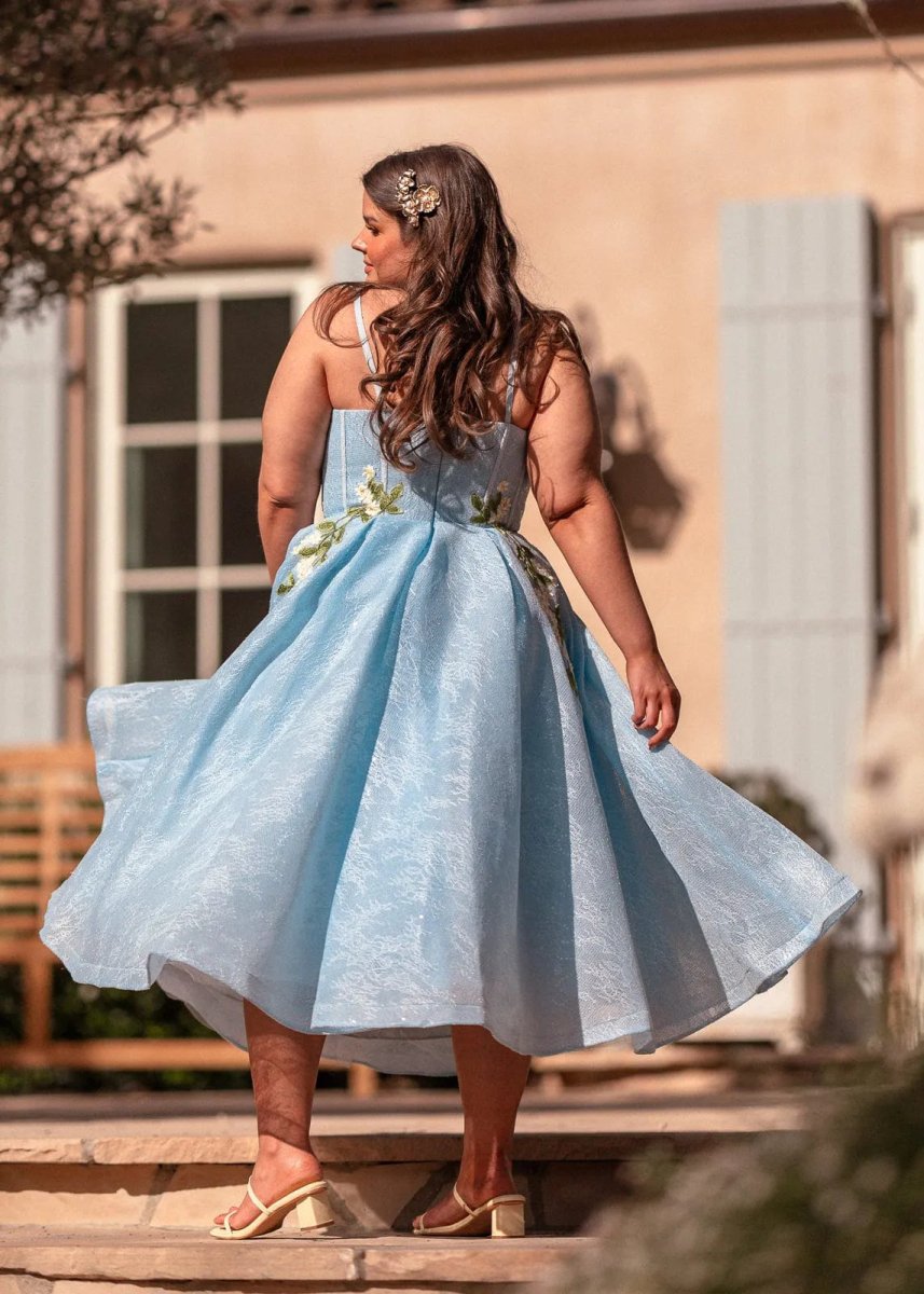 Lily Petal Dress - MISMIJK24190-W-BLU-00