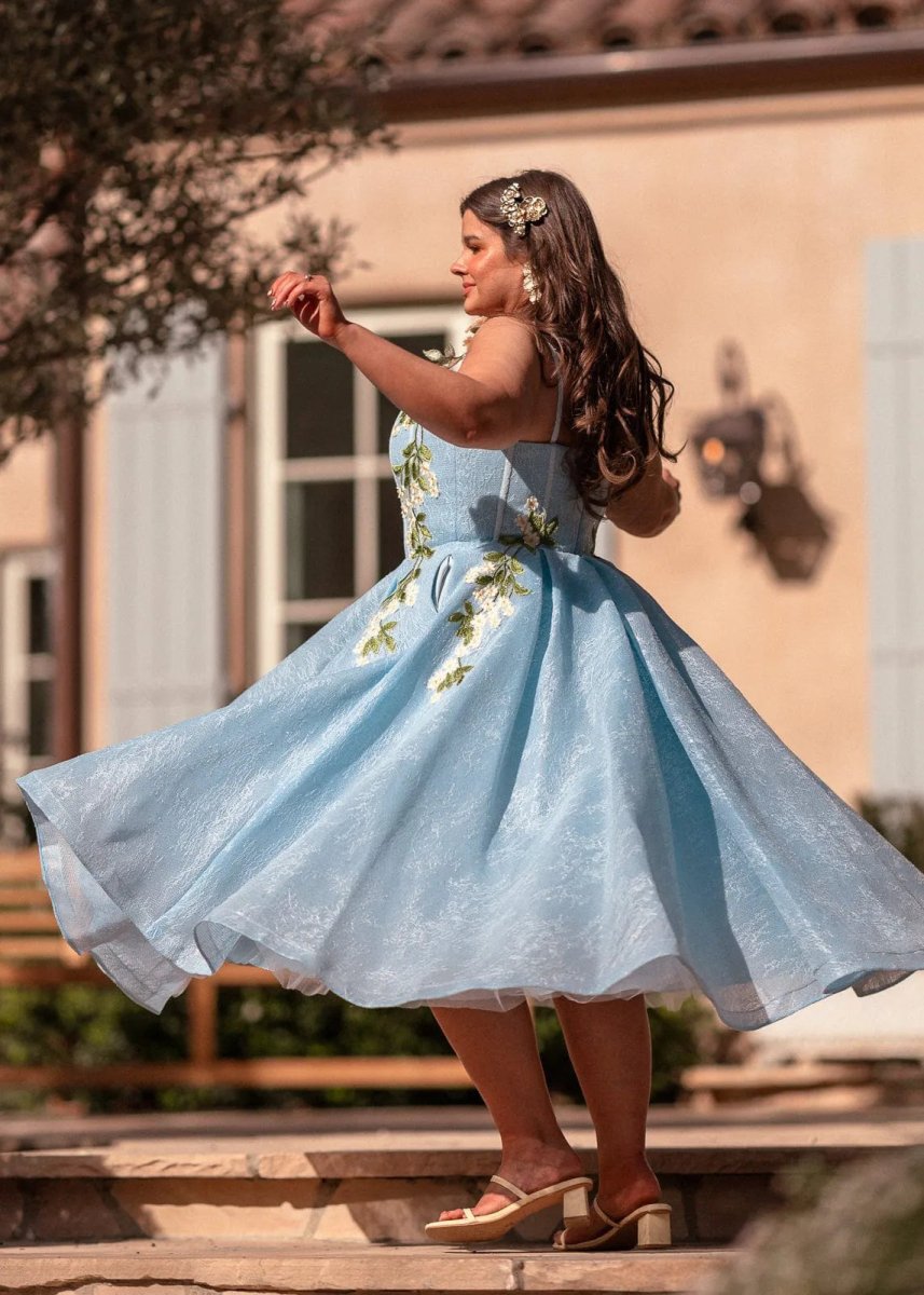 Lily Petal Dress - MISMIJK24190-W-BLU-00