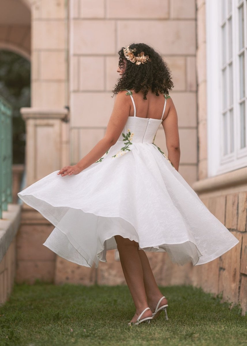 Lily Petal Dress - MISMIJK24190-W-WHT-00