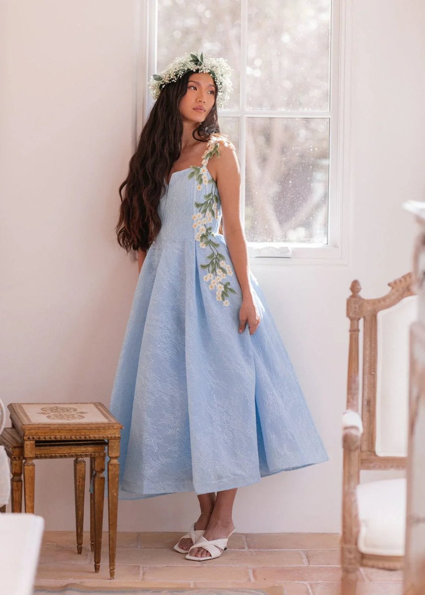 Lily Petal Dress - MISMIJK24190-W-BLU-00
