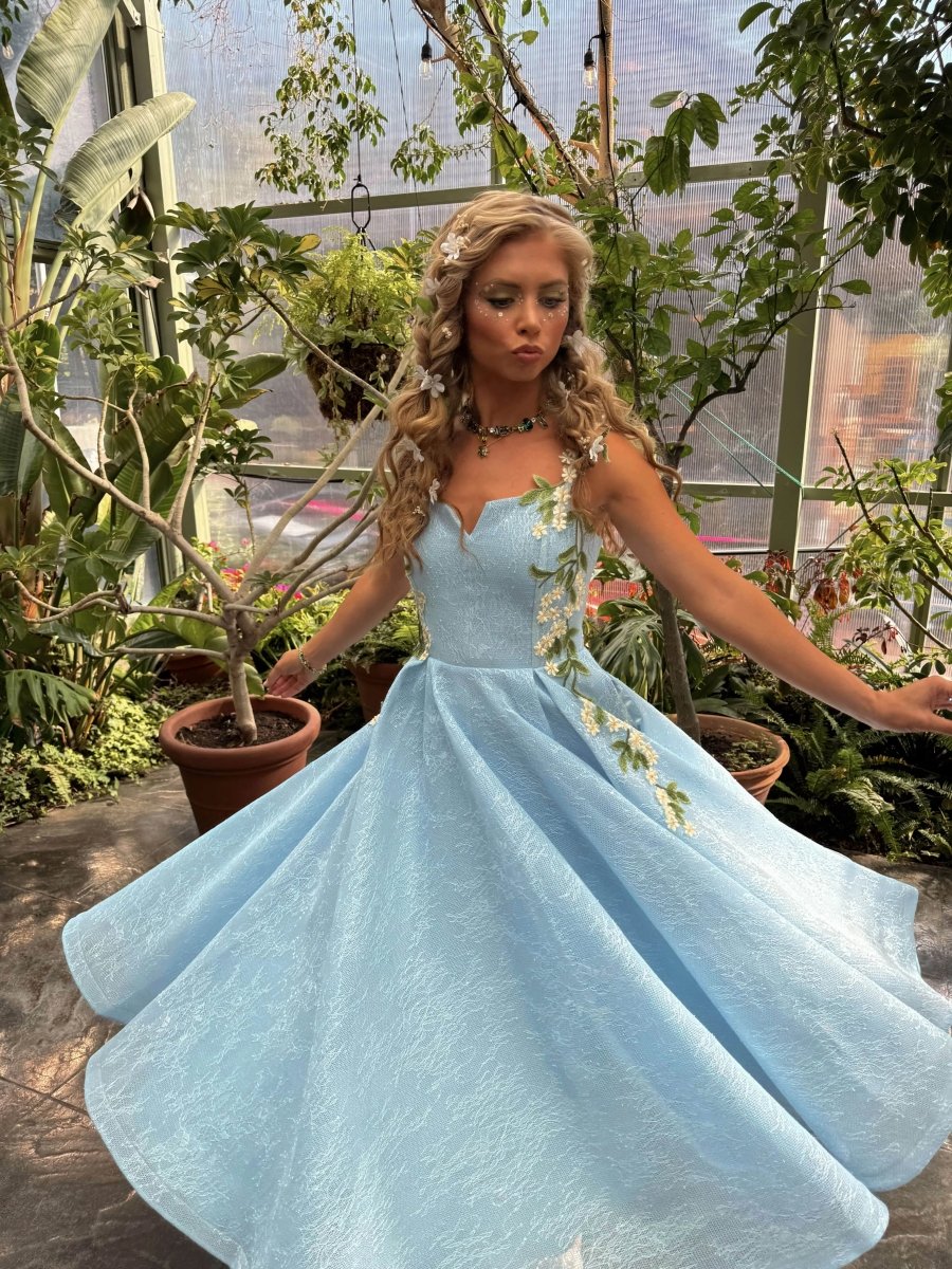 Lily Petal Dress - MISMIJK24190-W-BLU-00