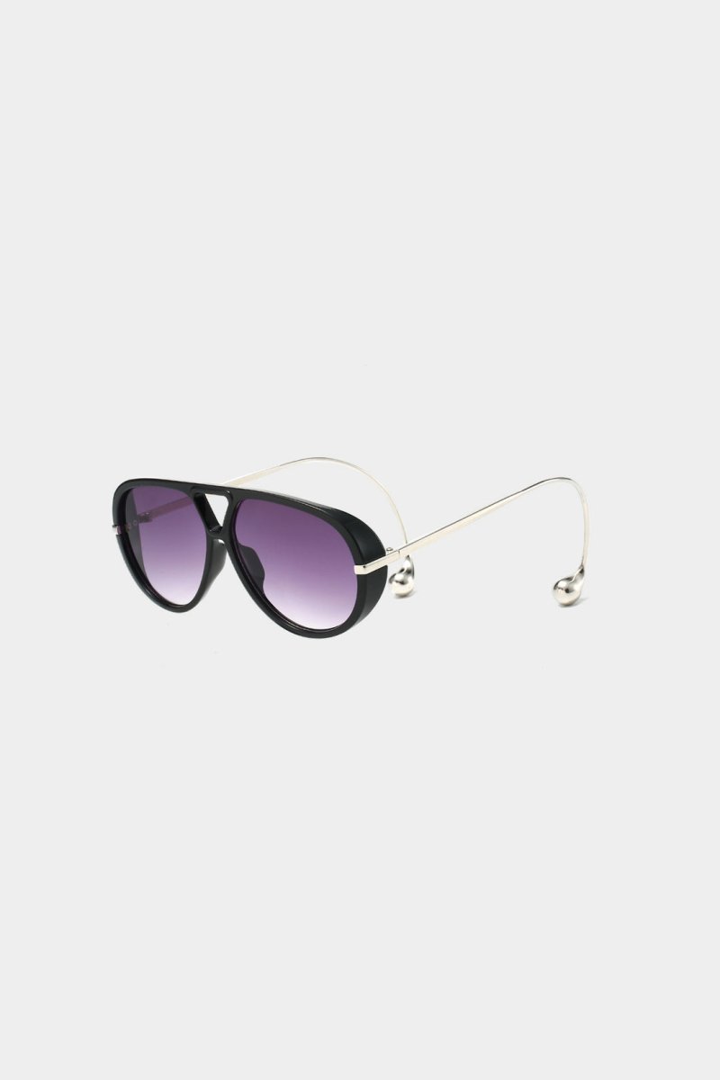 Metal Frame Sunglasses - MISMIMCAFU2507040164-GRAPE-F