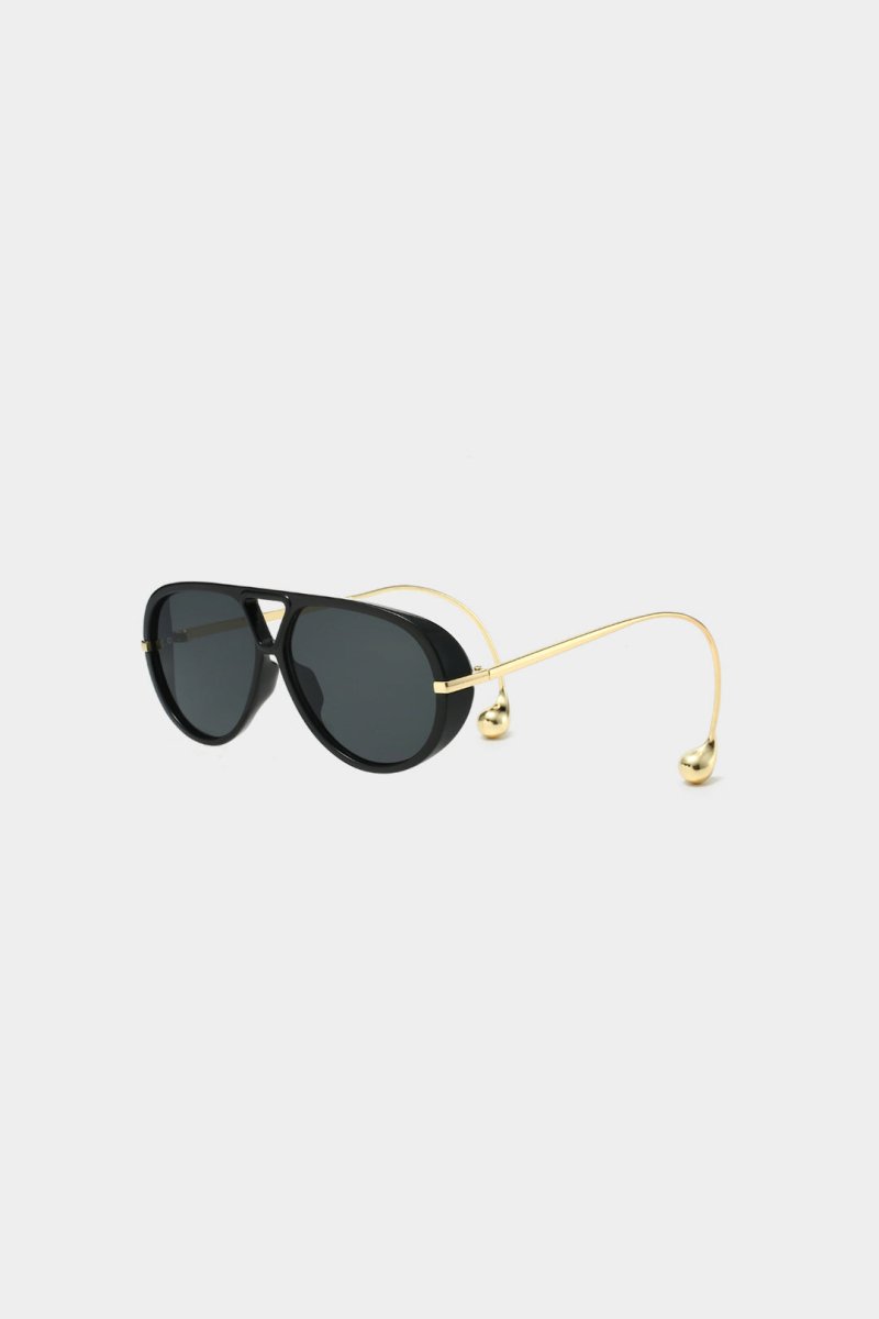 Metal Frame Sunglasses - MISMIMCAFU2507040164-BLACK-F