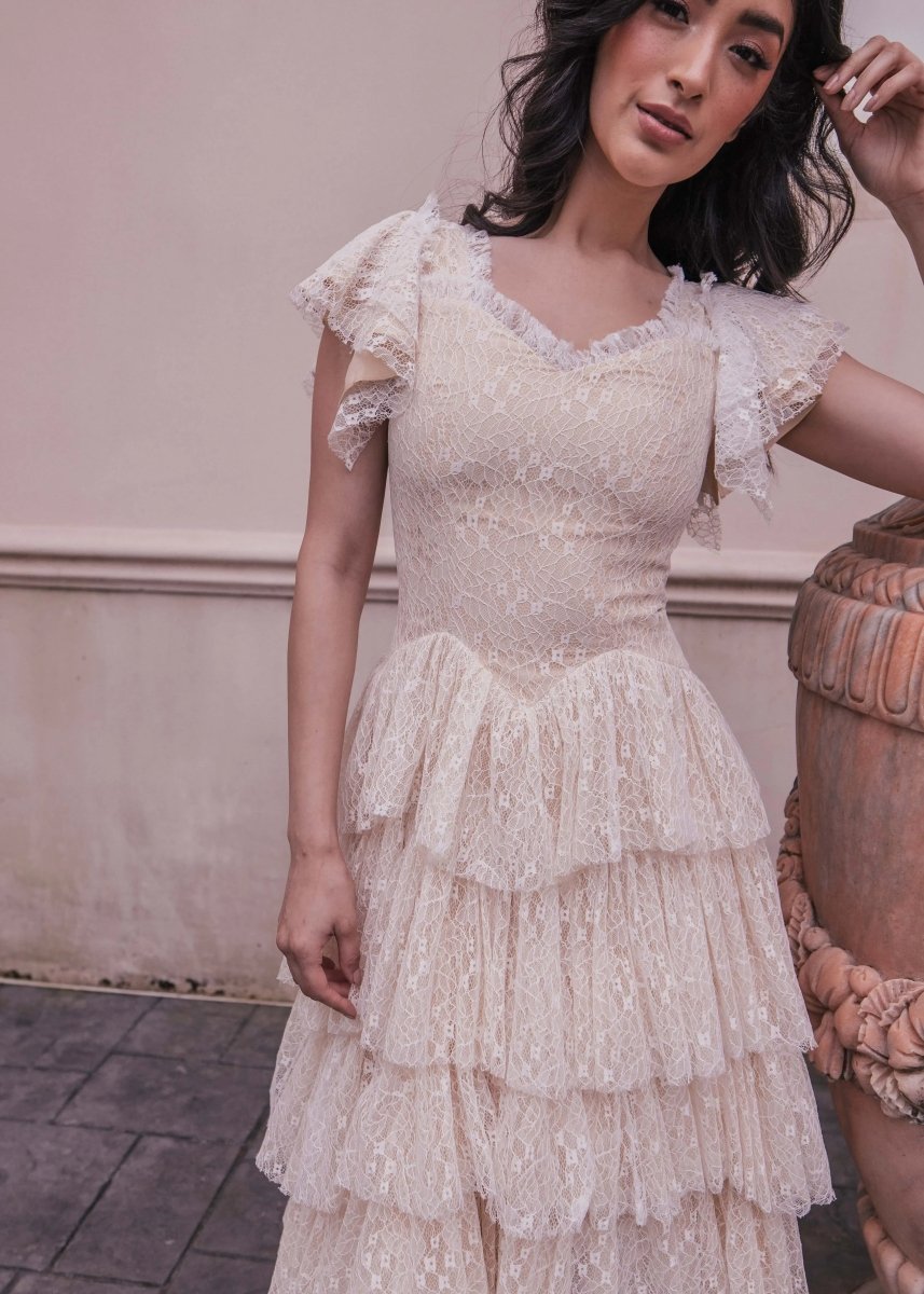 Mia Dress Champagne - MISMIJK23050-W-CHM-1