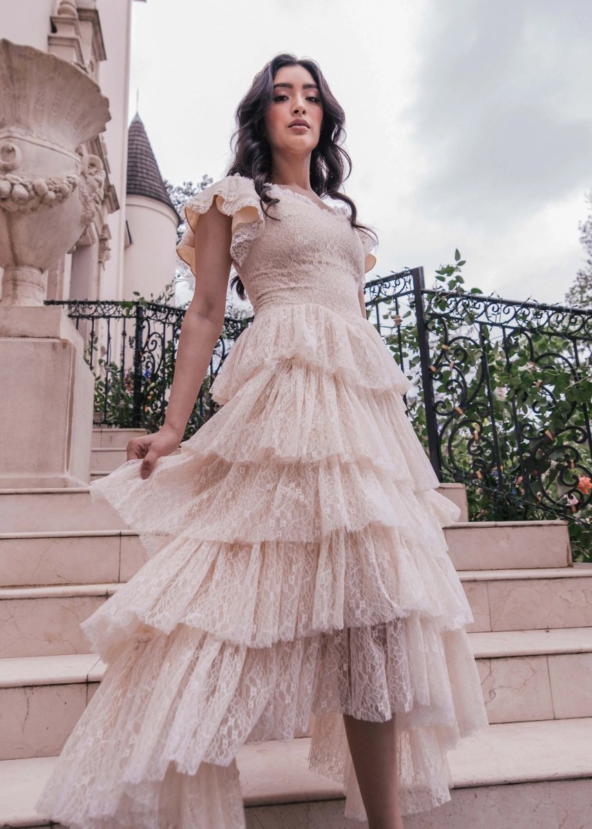 Mia Dress Champagne - MISMIJK23050-W-CHM-1