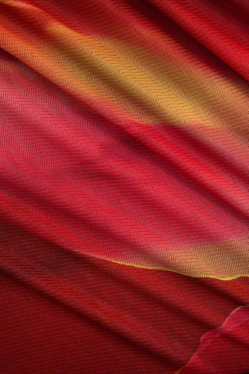 Ombre Print Mesh Long Sleeve Bodysuit - MISMIMCWTO2410290087-MAROON-XS