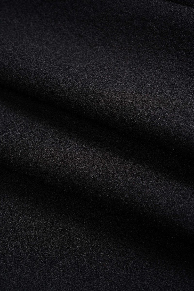 Patchwork Double Breasted Long Sleeve Maxi Dress - MISMIMCWDA2510100163-BLACK-XS